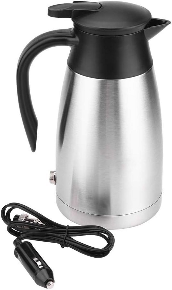 Elektrische Waterkoker Auto 1000ML 12V/24V RVS Reizen Thermosfles