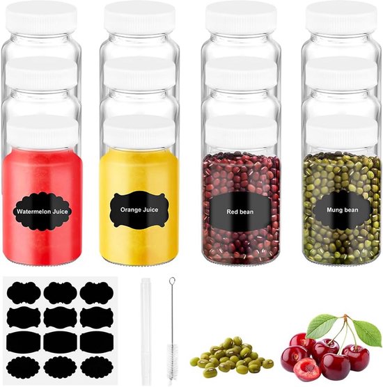 Bouteilles De Jus, Bouteilles De Jus En Acrylique Avec Bouchons, Pichet