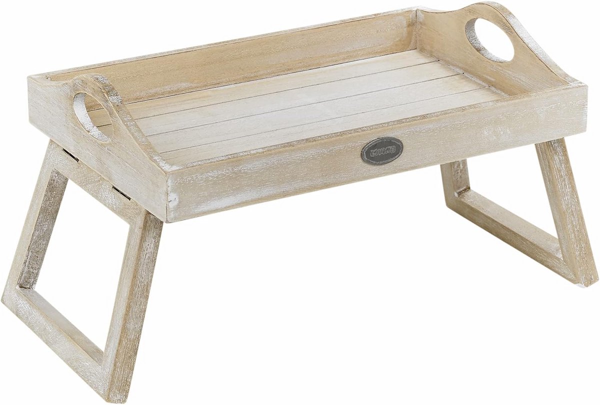 Flexibele Houten Dienblad voor Bankarm - Serveerlade met Veerpoten