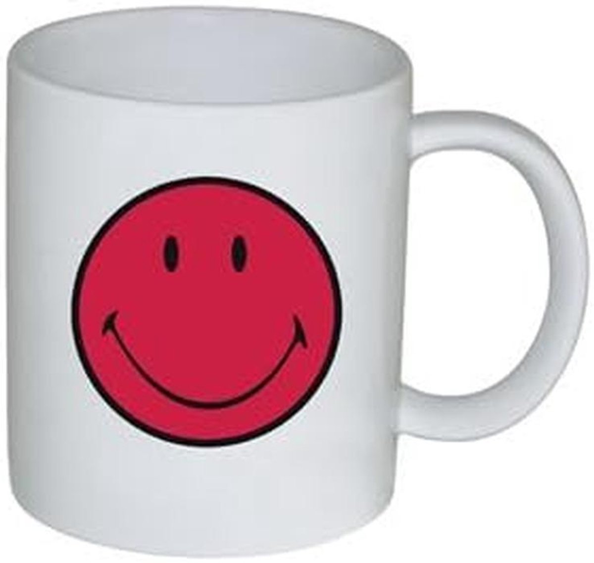 Grote Smiley Mok met Trendy Grapefruit Design - Keramiek, 350 ml