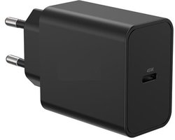 OneOne 45W super snellader. Zwarte USB C oplader. PD lader adapter past op Samsung Galaxy A34, A54, A24, A14, A05, F04, F34, F54, A15, A25, A35, F15, M14, M04, M34, M21, M30, M40, M54