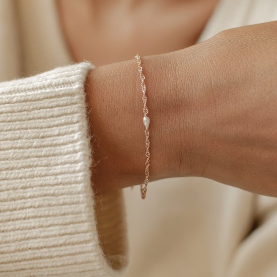 Stalen goldplated fantasiearmband voor dames | -NL