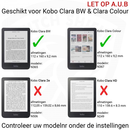 Jeans Hoesje - Sleepcover Geschikt voor Kobo Clara Colour - Book Case Hoes Cover - Grijs / Cognac - ereader hoesje - cover van Case24 — afbeelding 2