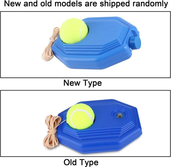 Back Base Trainer Set - Tennisbal met elastisch koord - Solo oefenen - Duurzaam en handig — afbeelding 5