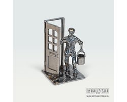 Beeldje Schilder met deur - Schildersbedrijf - Cadeau Schilder - Jubileum schilder - Luxe geschenk - beroepen beeldje - pensioen