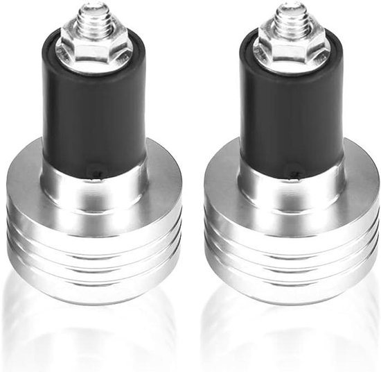 22 mm Universele Aluminium Stuuruiteinden voor Motorfiets - Gewichtscompensatiestekker - Rood en Zwart