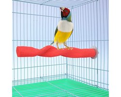 Twist Bar Vogelkooi Nagelvijlstandaard - Comfortabele Verzorging voor Parkieten en Kleine Vogels - Veilig Schuurbaar Materiaal