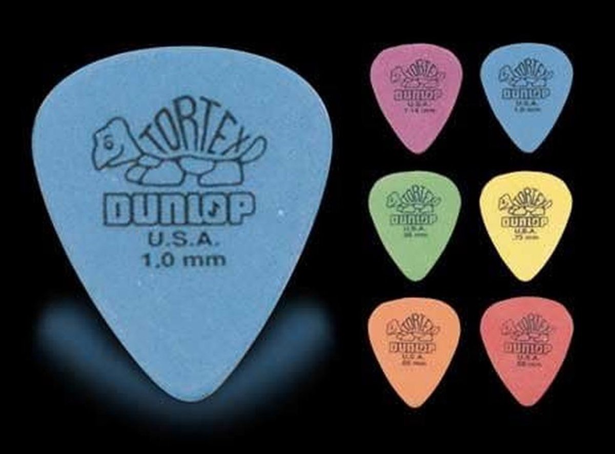 Gitaar Plectrums 1.14mm Dikte - Pak van 12 Medium Dikke Plektrums
