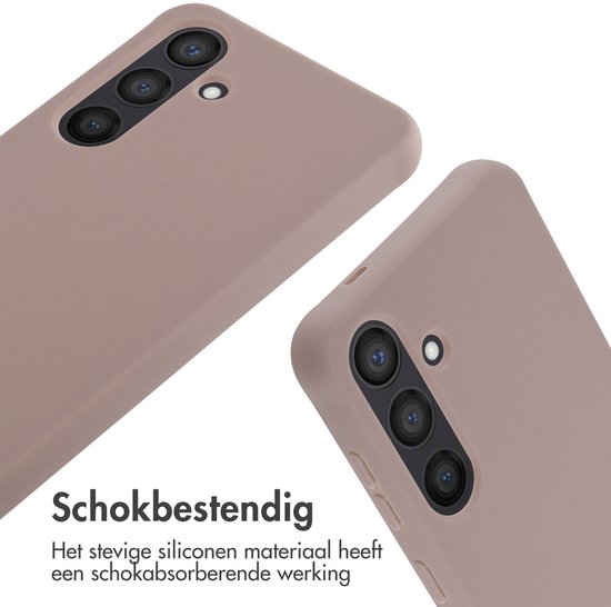 Étui iMoshion adapté à l'étui Samsung Galaxy S24 avec cordon - Étui en Siliconen iMoshion avec cordon - rose
