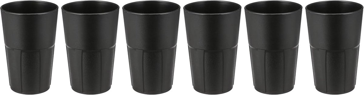 Cocktailbekers 0,35 L - Set van 6 Kunststof Vaatwasmachinebestendig