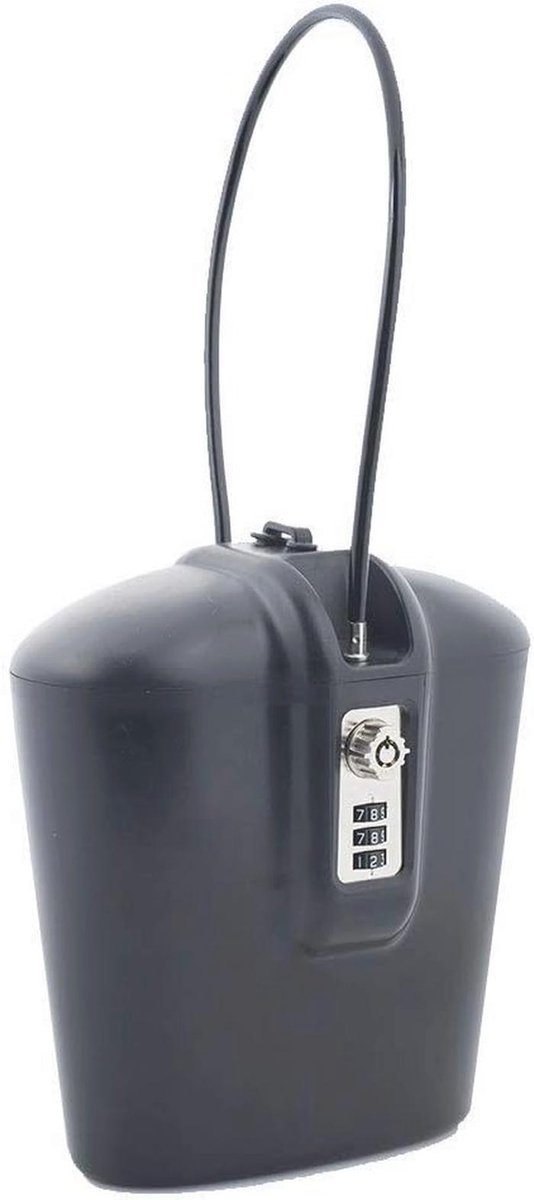 Draagbare indoor/outdoor Lock Box Safe met sleutel en combinatietoegang - Veiligheidsoplossing voor onderweg