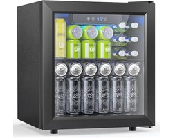 Mini-koelkast voor 55 blikjes - Compacte drankkoeler met digitale temperatuurregeling voor thuis