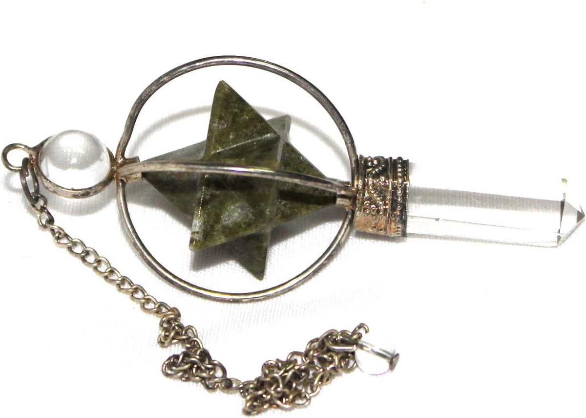 Spinning Merkaba Pendulum van 2,5 inch voor Chakra Balancing en Kristaltherapie
