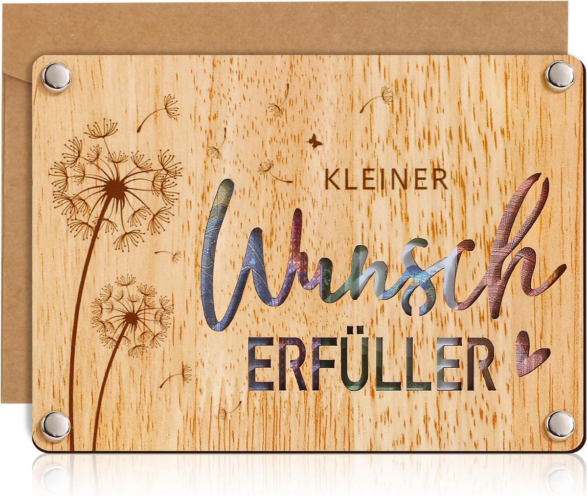 Houten Cadeauverpakking voor Geldgeschenken en Kaarten