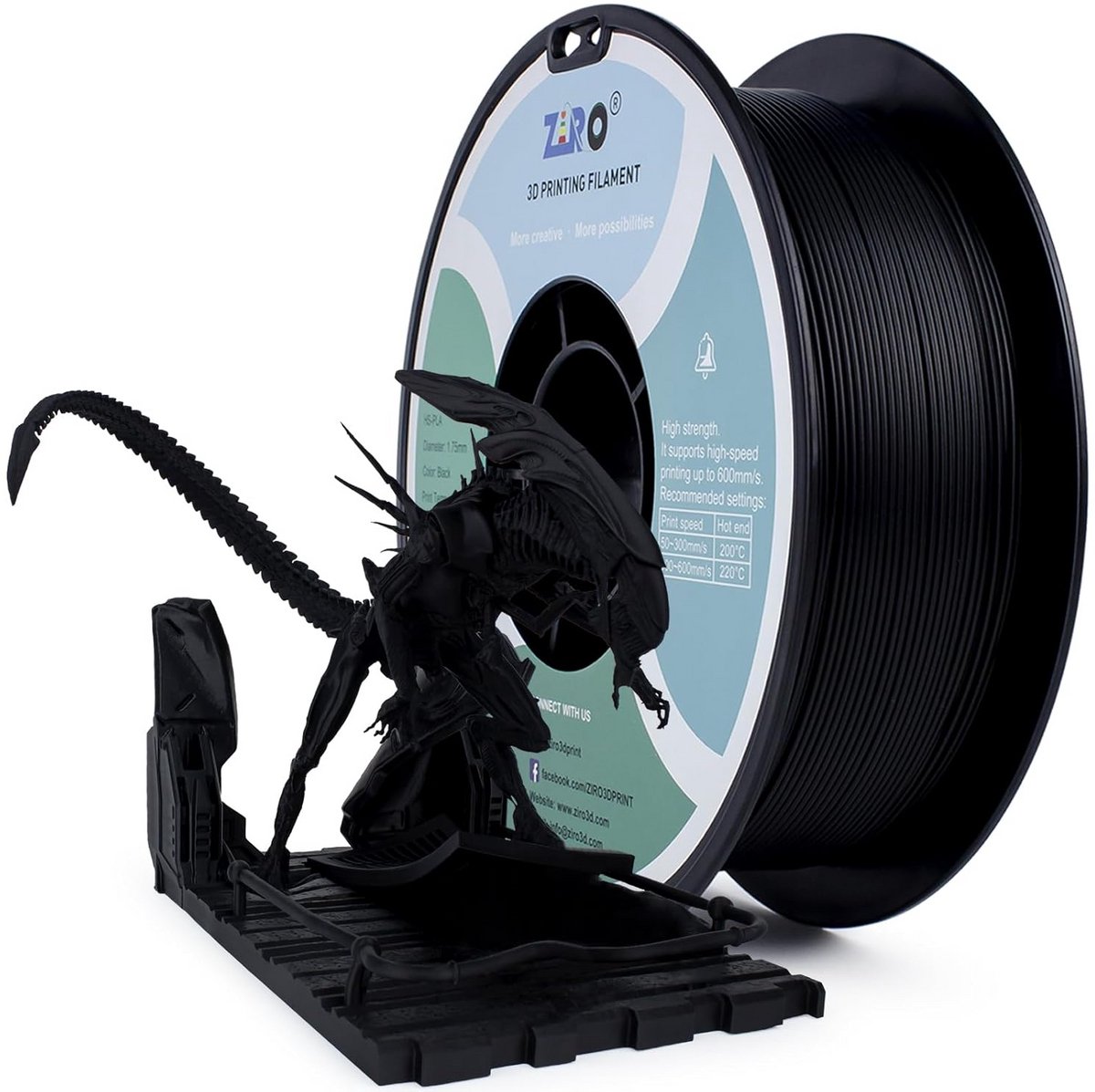 High Speed PLA Filament 1.75mm voor 3D-printers - Snelle en Betrouwbare Afdrukresultaten
