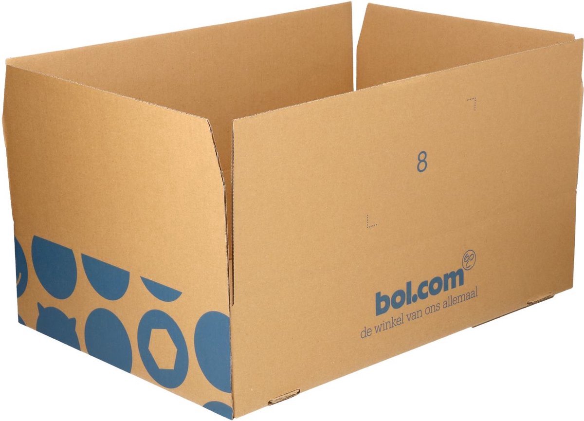 bol.com verzenddoos - 49x33x10 cm - 450 stuks - Autolock bodem - Zonder plakstrip - 1 pallet