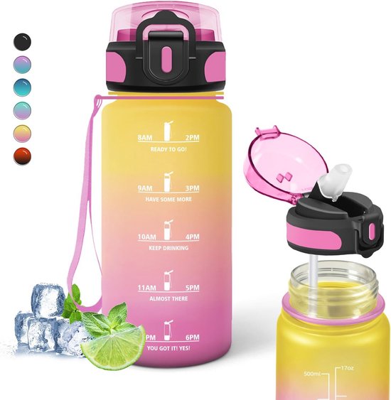 My sweety pop - Drinkfles - Aluminium - Voor kinderen - Kleuterschool - School - Vakantie - Maaltijden - 17,5 cm - 400 ml - Hydratatie - Cadeau-idee - Avengers - Rood - voor jongens