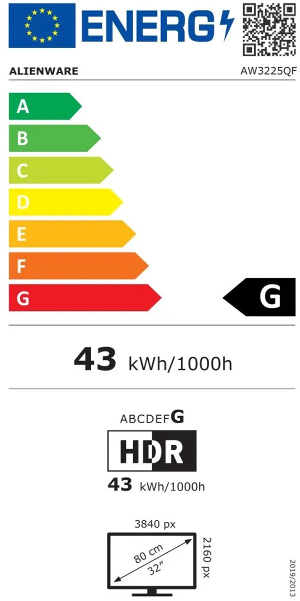 Alienware AW3225QF - 4K Curved OLED Gaming Monitor - 1800r - afbeelding 3