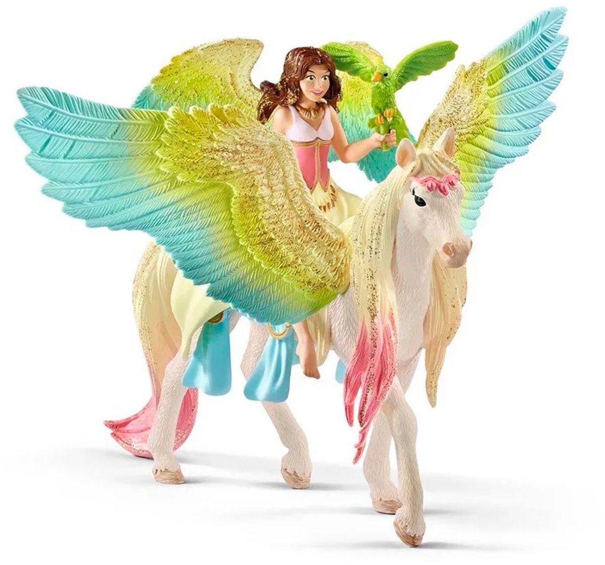 schleich BAYALA - Surah met glitterpegasus - Speelfiguur - Kinderspeelgoed voor Jongens en Meisjes - 5 tot 12 jaar - 70566 — afbeelding 7