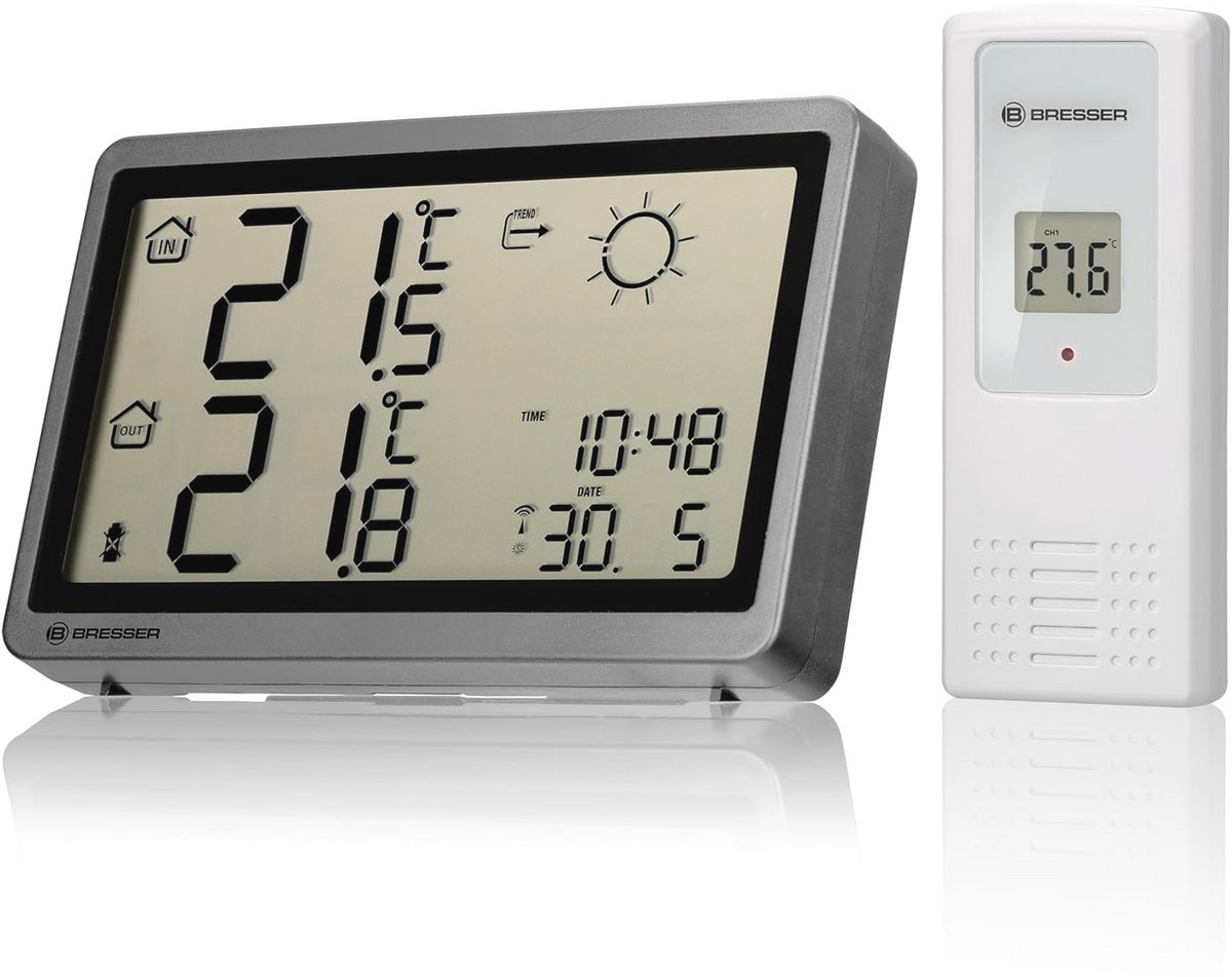 Draadloos Weerstation met Weersvoorspelling en Temperatuurmeting