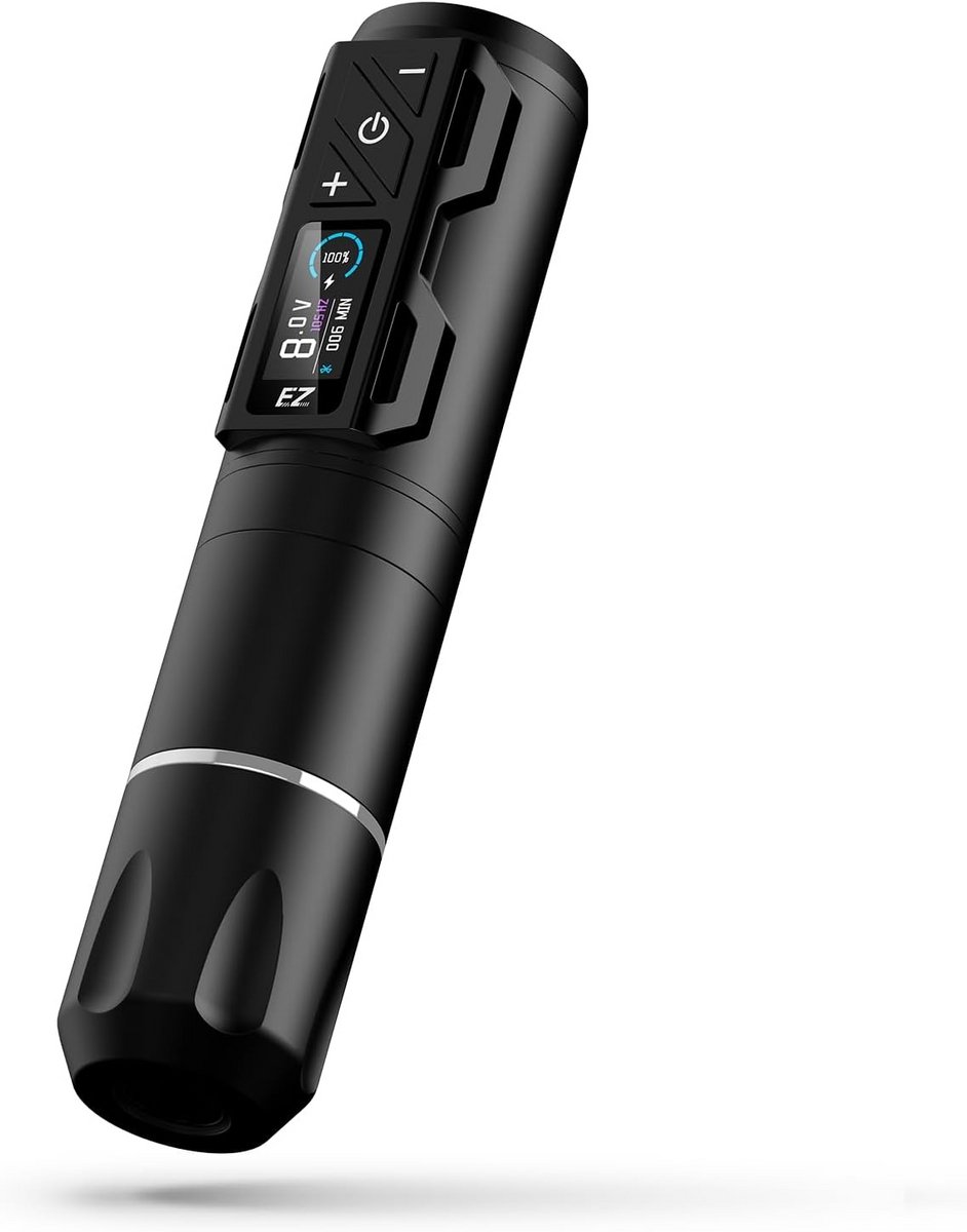 Draadloze Tattoo Machine met OLED Scherm en 1800mAh Batterij