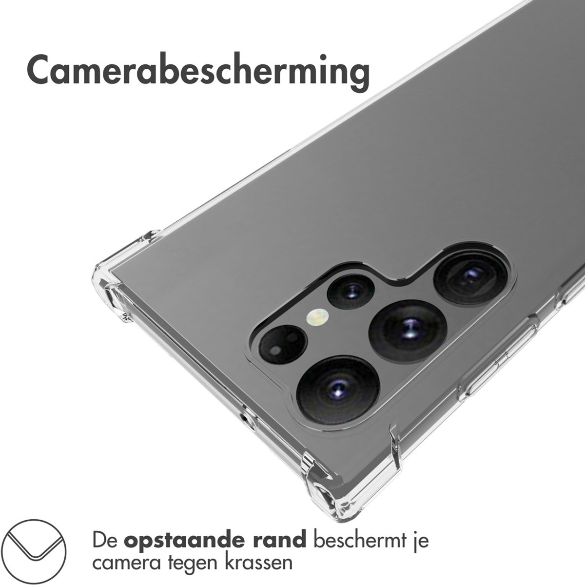 imoshion Hoesje - Geschikt voor Samsung Galaxy S23 Ultra - Shockproof Case - Transparant