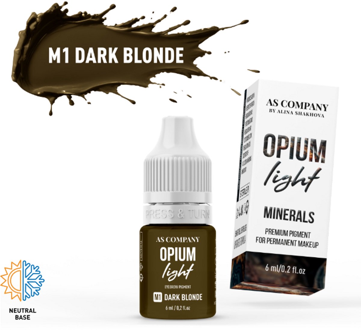 ASCompany Mineral M1 Dark Blonde 6 ml – Brow Pigment