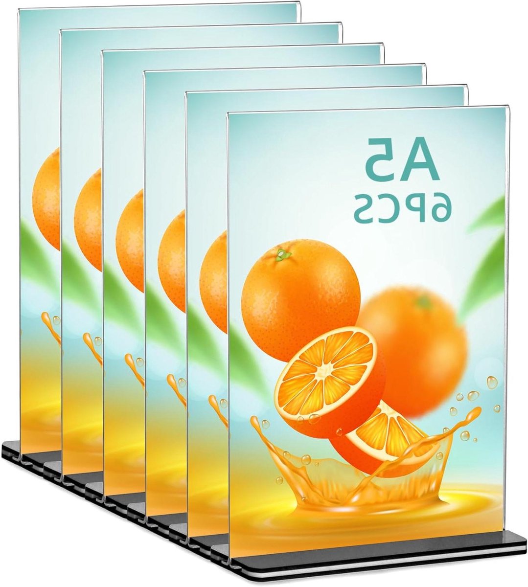 6 stuks Acryl Tafel Centerpieces met Solid Base voor Restaurant, Winkel en Bruiloft
