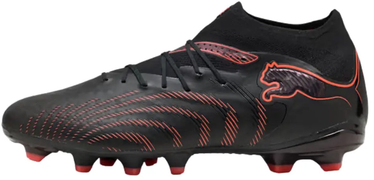 Puma future 9 pro fg/ag in de kleur zwart.