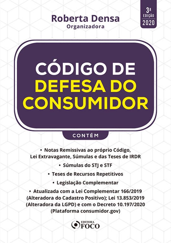 Código de Defesa do Consumidor - 3. ed. - 2020. - cover