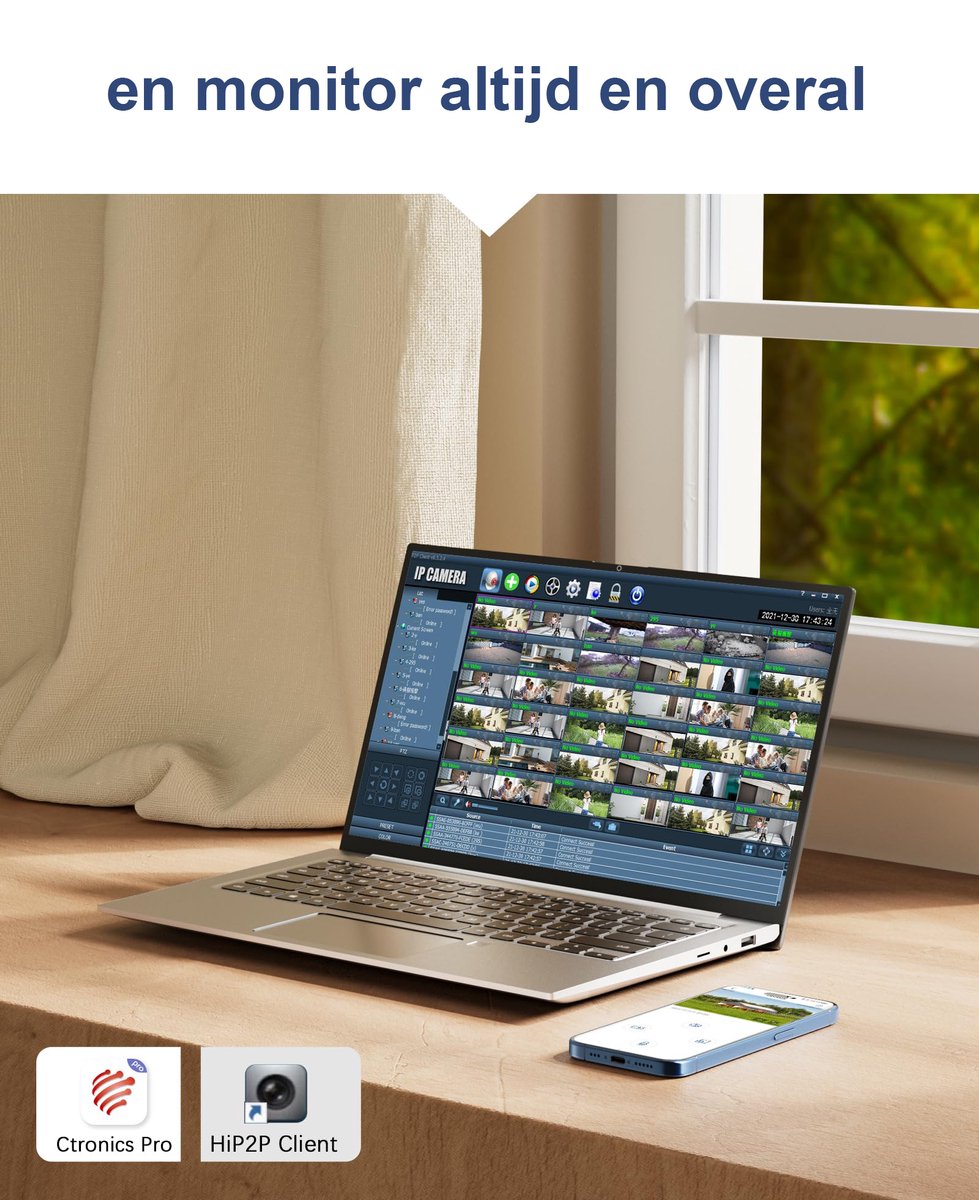Ctronics 3G/4G LTE Caméra Surveillance Extérieure avec Carte SIM, IP Caméra avec Double Objectif