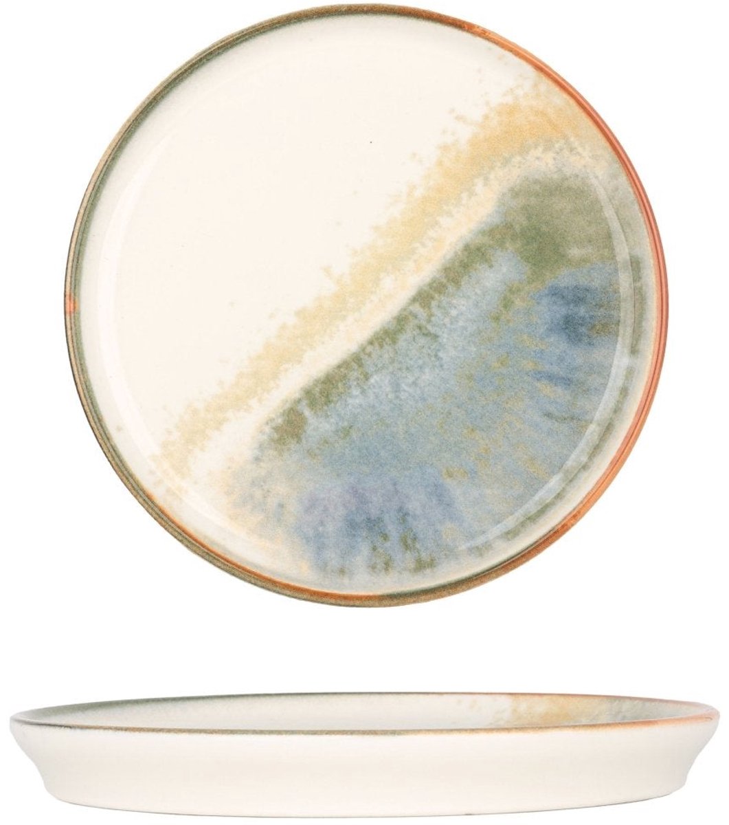 Bonna Dessertbord - Fium - Porselein - 16 cm - set van 6