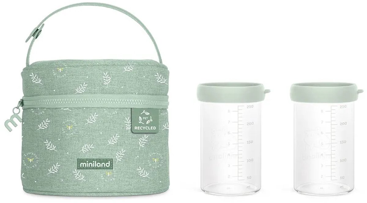 Miniland Pack 2 Go Ecosized Frog Lunchbox Groen
