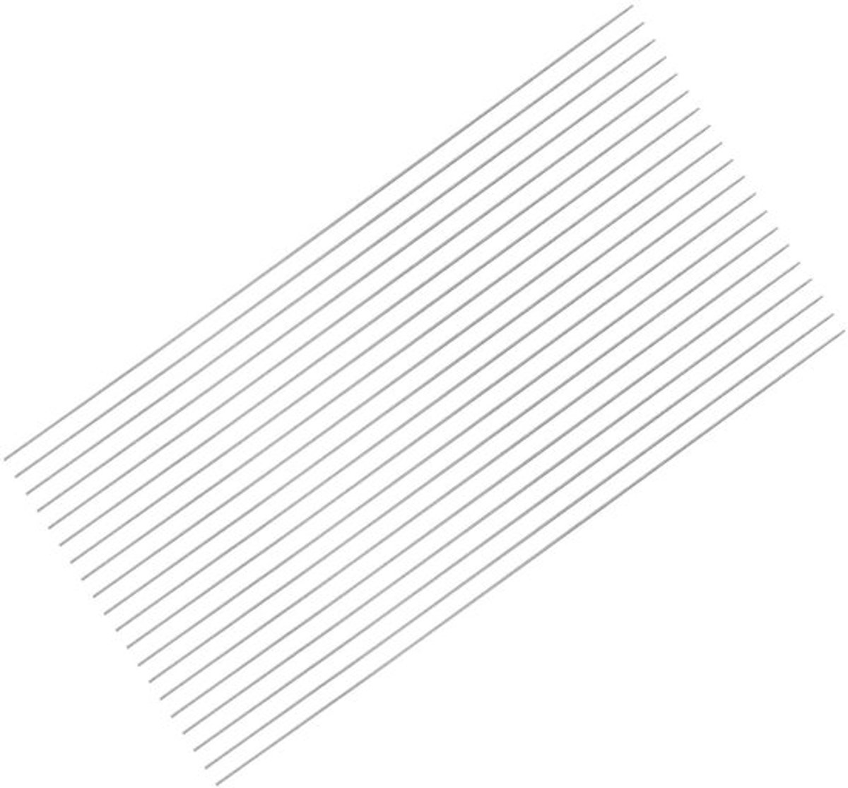 Ronde metalen stangen van staal 0,5 mm x 100 mm - 20 stuks - Draaibank gereedschap voor tandwielen en boormachines