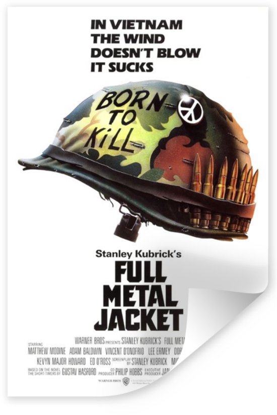 Poster - Full Metal jacket, 1987, Originele Filmposter, Premium Print, Professioneel Fotopapier