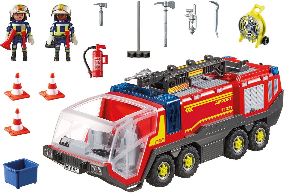 PLAYMOBIL City Action Luchthavenbrandweerwagen met licht en geluid - 71371 — afbeelding 7