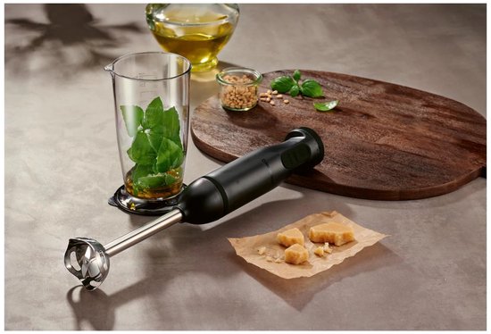 Silvercrest Staafmixerset 600 W - Zwart - Set: staafmixer, mixvoet, garde, maatbeker met deksel - Turbofunctie: voor krachtig pulseren - Met deze staafmixer van SILVERCREST mix, pureer en klop je moeiteloos allerlei ingrediënten van SilverCrest — afbeelding 5