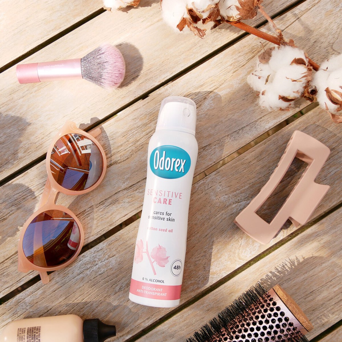 Bol.com Odorex Deodorant Spray Sensitive Care - 3 x 150 ml - Voordeelverpakking aanbieding