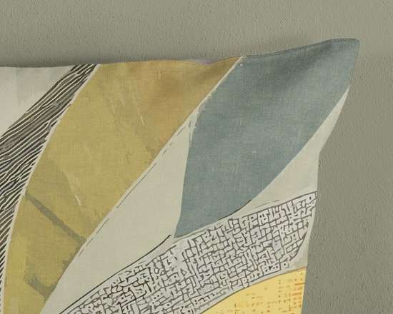Good Morning dekbedovertrek abstracte bladeren - 2 persoons 200x200/220 cm - Grijs - 100% Katoen renforc� van Good Morning — afbeelding 3