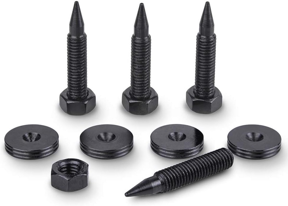 Luidspreker Spikes en Onderleggers M8 - 45mm L - Set van 4