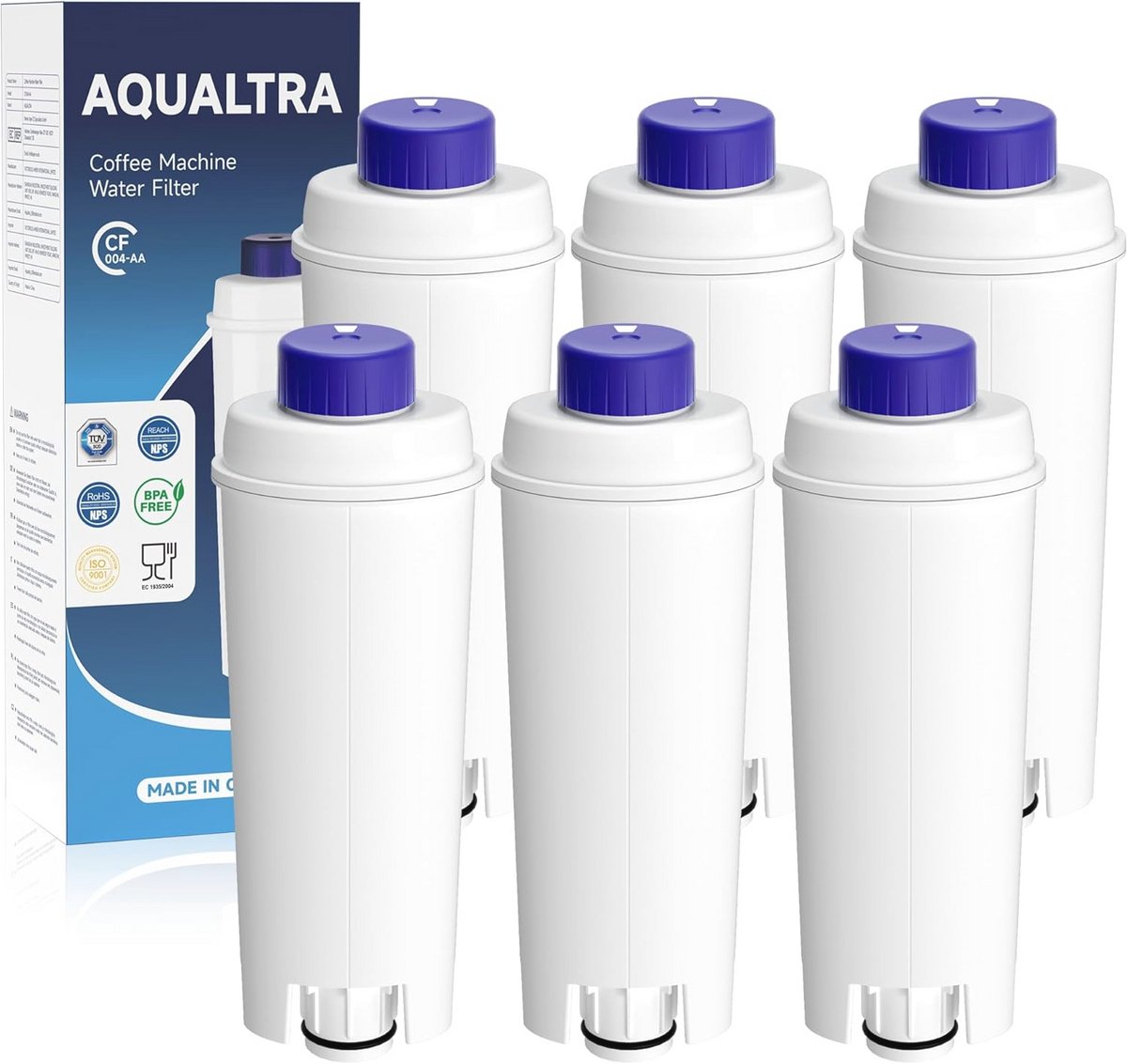 Waterfilter voor Koffiemachines DLSC002 SER3017 (6 stuks)