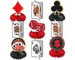 Poker Feestdecoraties voor Verjaardag en Casino Thema
