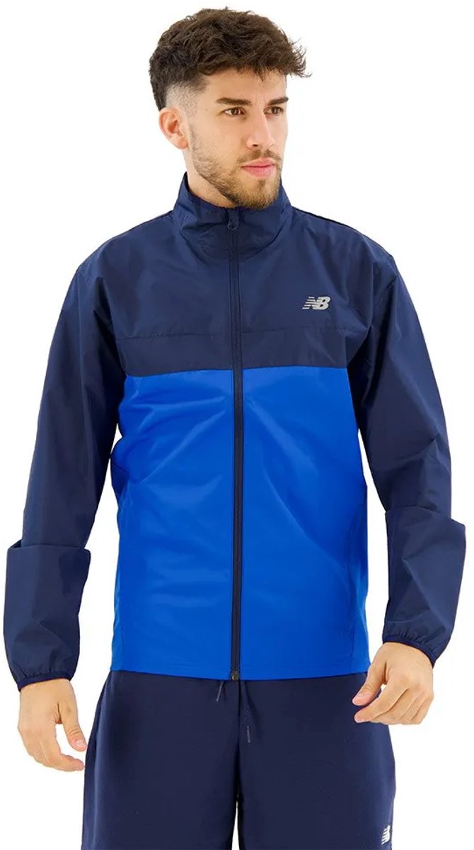 New Balance Sport Essentials Jacket Heren Jas NBNAVY Marineblauw