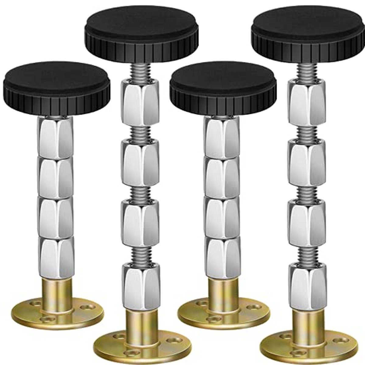 Verstelbare hoofdeinde stabilisator voor bed en meubels - 4-pack