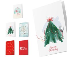 Kerstkaarten 10 stuks - Originele kerstgroeten voor het goede doel