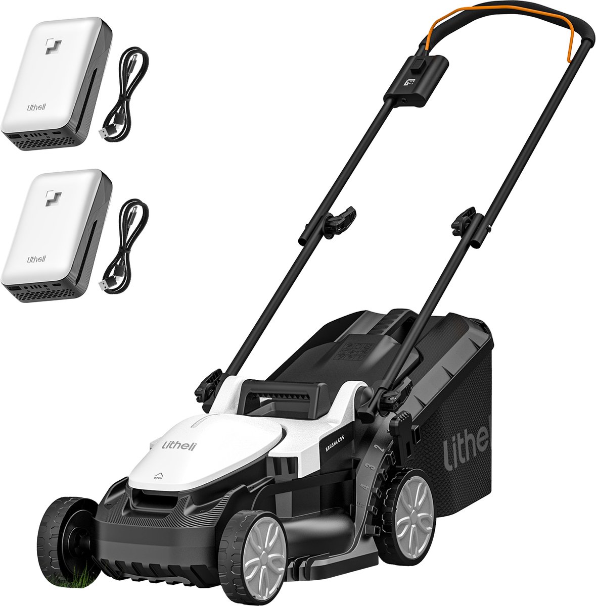 Litheli U20 - Accu Grasmaaier - Borstelloze Motor - 33cm Maaibreedte - Tot 200m²
