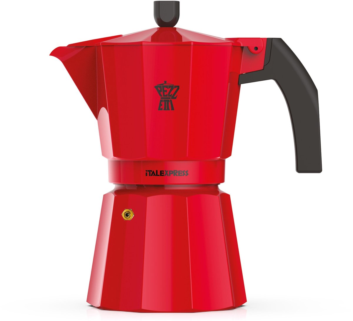 Italiaans koffiezetapparaat - PEZZETTI - ITALEXPRESS - Aluminium - 6 kopjes - Rood