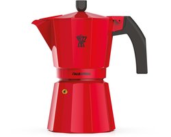 Italiaans koffiezetapparaat - PEZZETTI - ITALEXPRESS - Aluminium - 6 kopjes - Rood