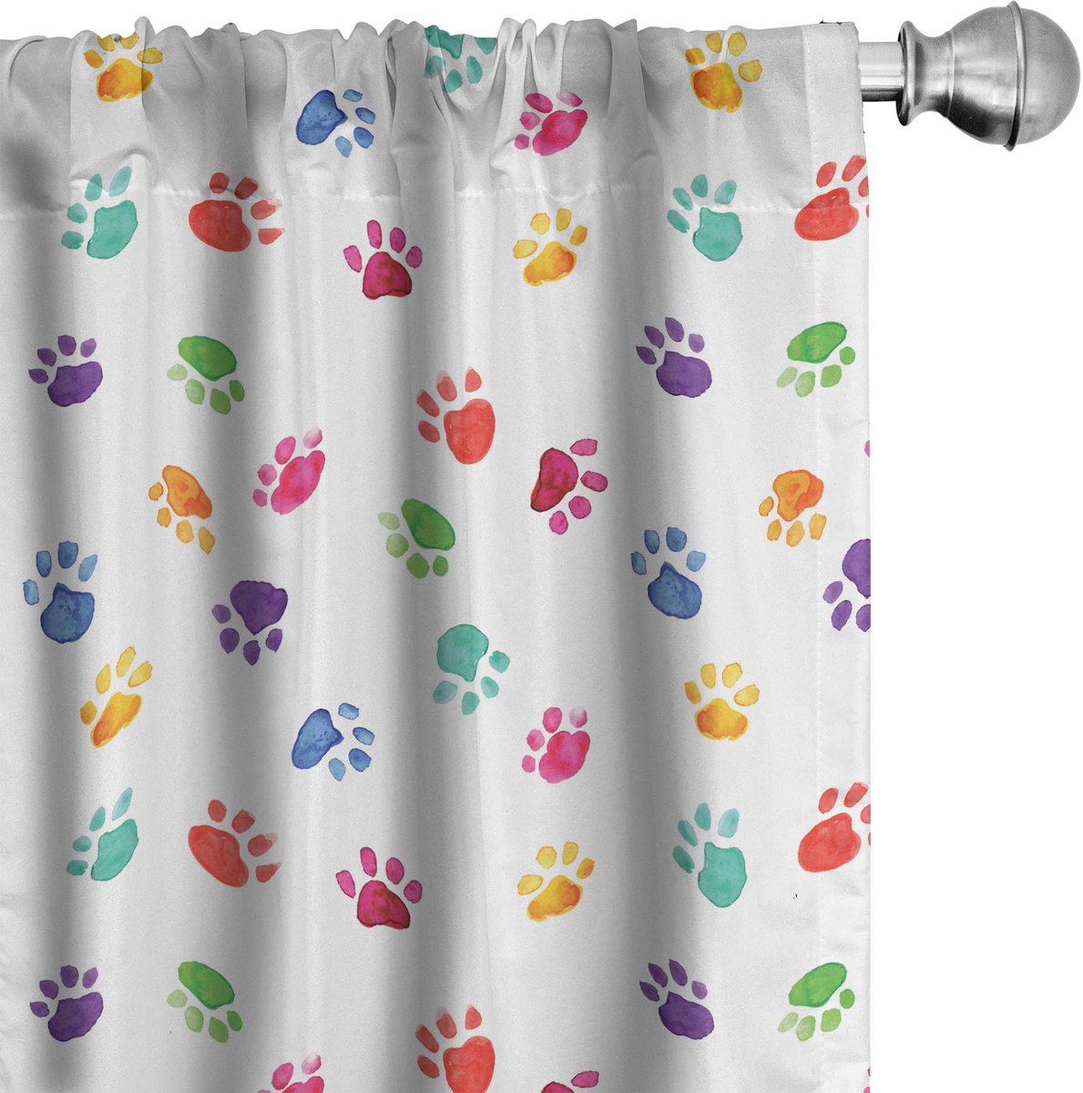 ABAKUHAUS Gordijnen 2x75x225 cm – Veelkleurig – Microvezel Mehrfarbig