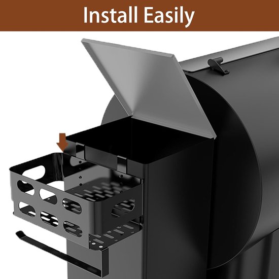 Zijmanden, opbergdozen, BBQ-accessoirerekken met haken en BBQ-accessoire-opbergdozen geschikt voor Z-Grills, Pitboss, Pro 22, 34, 575 en andere BBQ-grills. van Merkloos — afbeelding 2